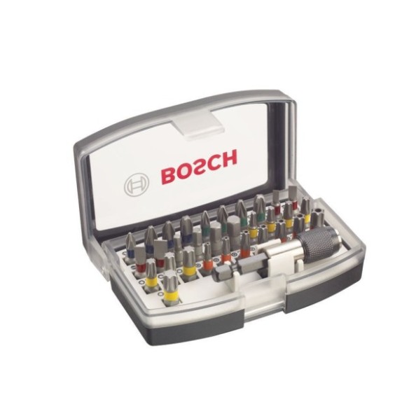 "JUEGO PUNTAS BOSCH SURTIDO 1/4""  PH/PZ/S/H/TX/TH 32UDS"