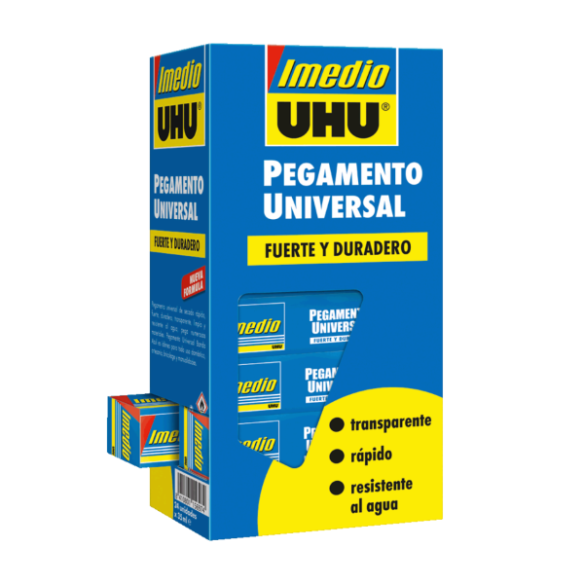 ADHESIVO UHU PU MAX MADERA FIBRA 340GR IMEDIO