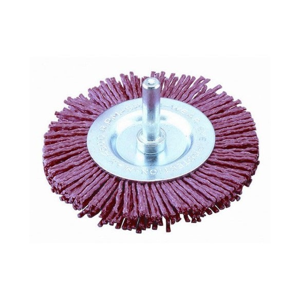 CEPILLO CIRCULAR JAZ CNA9410 NYLON ABRASIVO ROJO 100 MM 6 MM G80