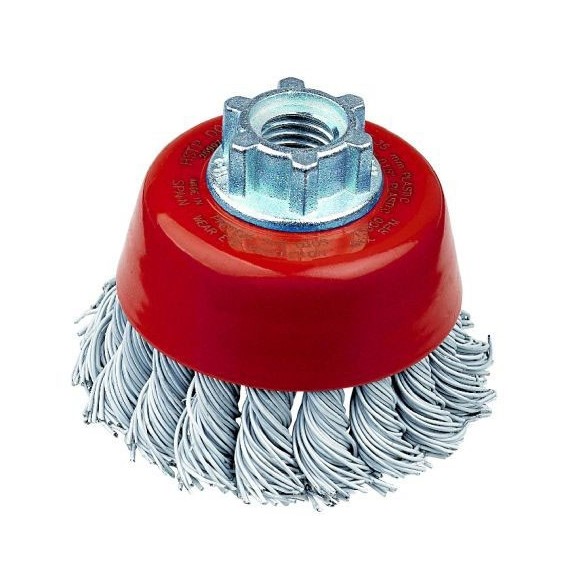 CEPILLO TAZA JAZ HSTP ALAMBRE PLASTIFICADO TRENZADO 65 MM M-14
