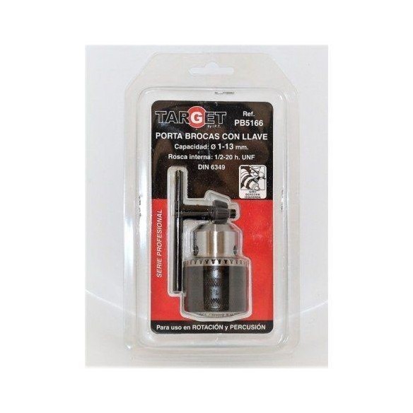 PORTABROCAS CON LLAVE 1/2-20H 1-13 MM