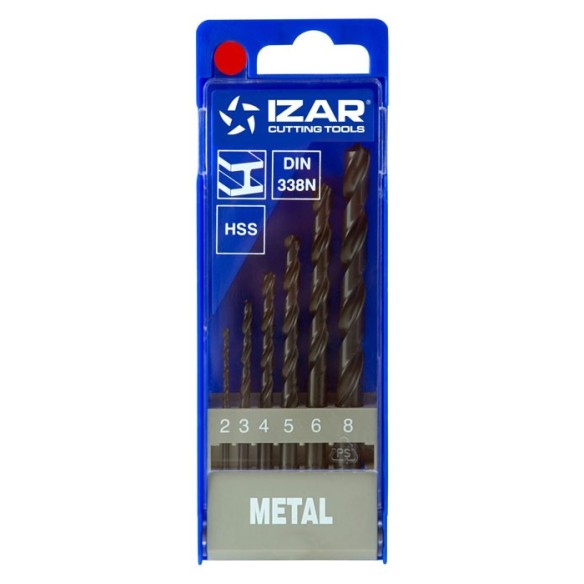 JUEGO BROCAS IZAR STANDARD HSS DIN 338N 2 A 8 MM