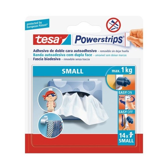 POWERSTRIPS RECAMBIO DE TIRAS PEQUEÑAS TESA TAPE