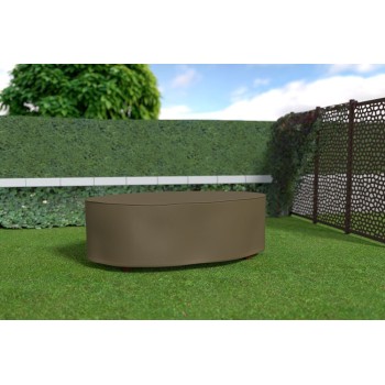 FUNDA MESA NORTENE VISON POLIESTER PU OVALADA 230X130X70 CM VISÓN