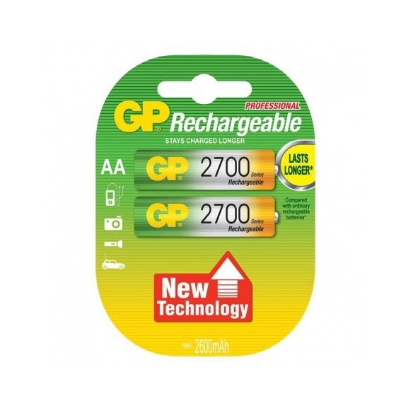 PILA RECARGABLE PRECARGADA RECYKO LR6 (AA) 1.2V 2700 mAh 2u