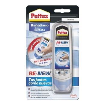 SILICONA BAÑOS PATTEX RE-NEW 80ML BLANCO