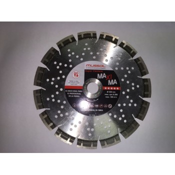 DISCO DIAMANTE MUSSOL SUPER CANTERO GRANITO 230X15 MM
