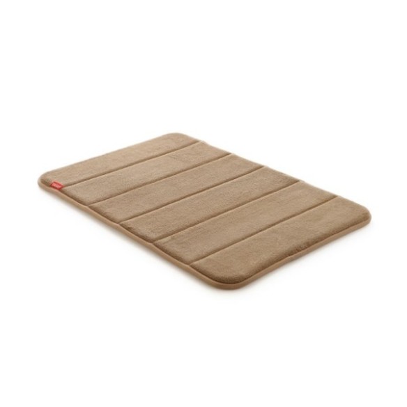 ALFOMBRA DE BAÑO NUVOLA MICROFIBRA 40X60CMS BEIGE SECADO RÁPIDO