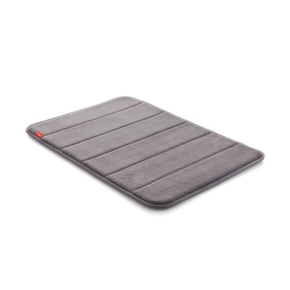 ALFOMBRA DE BAÑO NUVOLA MICROFIBRA 40X60CMS GRIS SECADO RÁPIDO