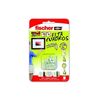 GANCHO FISCHER FIJA CUADROS BLANCO