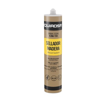 SELLADOR ELASTICO P/MADERA BRIK-CEN CM-10 GRIS OSCURO 300 ML