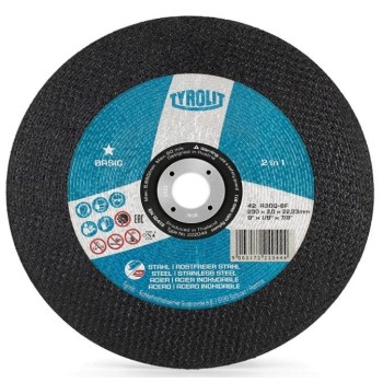 DISCO CORTE TYROLIT BASIC A30-BF INOX 230X3 MM