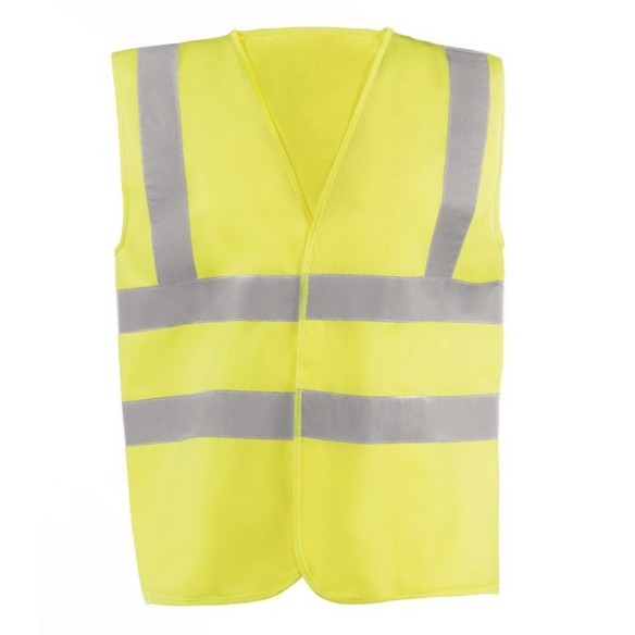 CHALECO BASICO BANDAS EN T JUBA HV714T ALTA VISIBILIDAD AMARILLO T-XXL