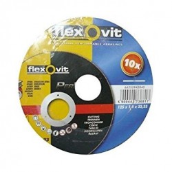 DISCO CORTE FLEXOVIT T141FLX PERFLEX-10 METAL 115X1 MM 10UDS