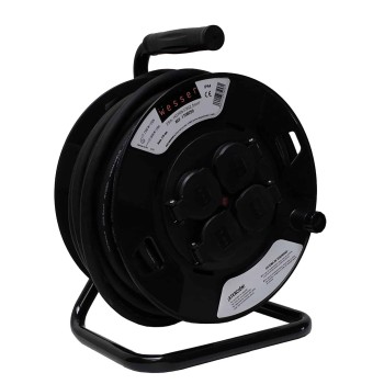 EXTENSIBLE WESSER 25M 3X2.5 C/TAPAS IP44