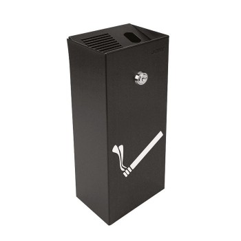 CENICERO JOMA MODELO 2 ACERO 300x120x83 MM NEGRO