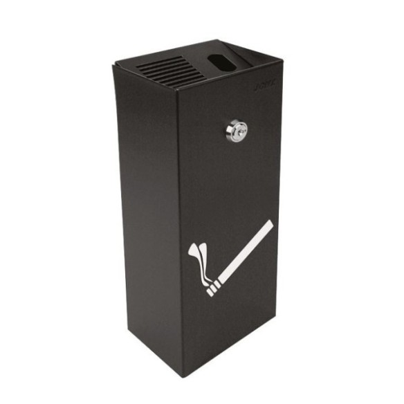 CENICERO JOMA MODELO 2 ACERO 300x120x83 MM NEGRO