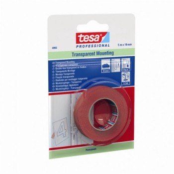 CINTA TESA 4965 MONTAJE TRANSPARENTE PREMIUM 5 M X 19MM