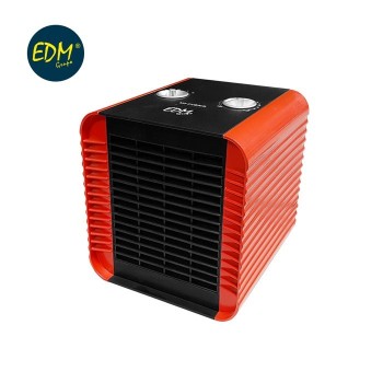CALEFACTOR EDM COMPACTO 750-1.500W VERTICAL ROJO/NEGRO