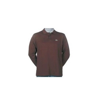 POLO M. LARGA ALMACEN CORPORATIVO OPTIMUS MARRON T-3XL
