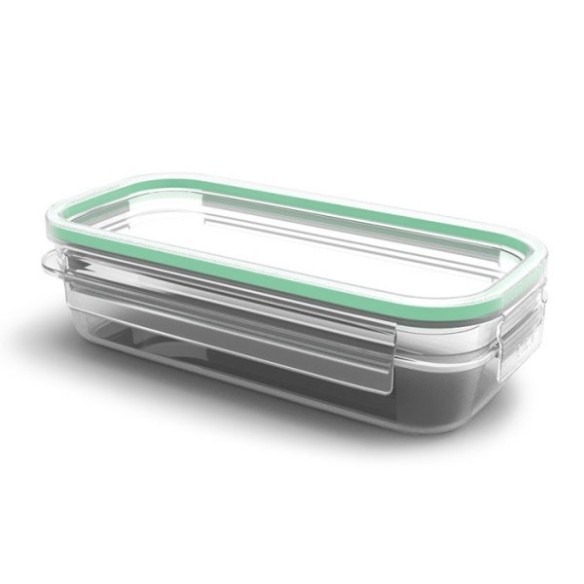 TAPER 0.75 L CLICK CLACK RECT. TRANSP-VERDE TATAY