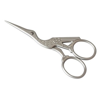 TIJERA BORDAR CIGÜEÑA SATINADA 3 1/2 SNA