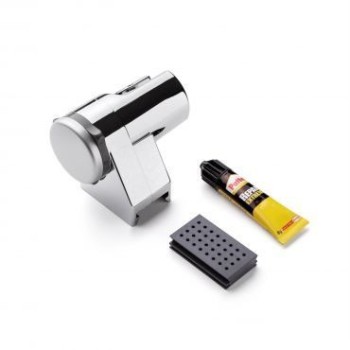 SOPORTE DUCHA GLUE&FIX MULTIPOSICIÑO. SIN AGUJEROS. CROMO