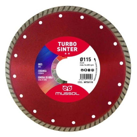 DISCO DIAMANTE MUSSOL WTSI115 GENERAL OBRA