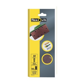 HOJA DE LIJA   VELGRIP 93X230 MM 8 AGUJEROS GR MEDIO 10 UDS