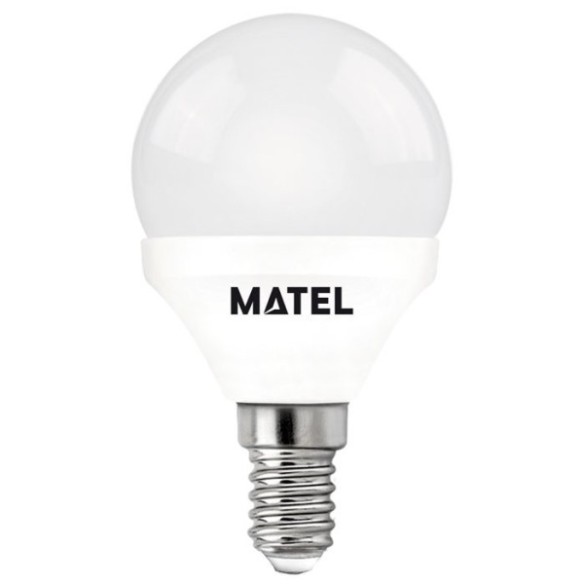 BOMBILLA LED ESFERICA E14 MATEL 700 LM 7 W LUZ FRIA