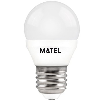 BOMBILLA LED ESFERICA E27 MATEL 700 LM 7 W LUZ FRIA