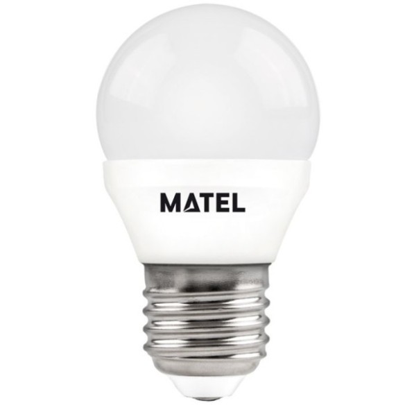 BOMBILLA LED ESFERICA E27 MATEL 700 LM 7 W LUZ FRIA