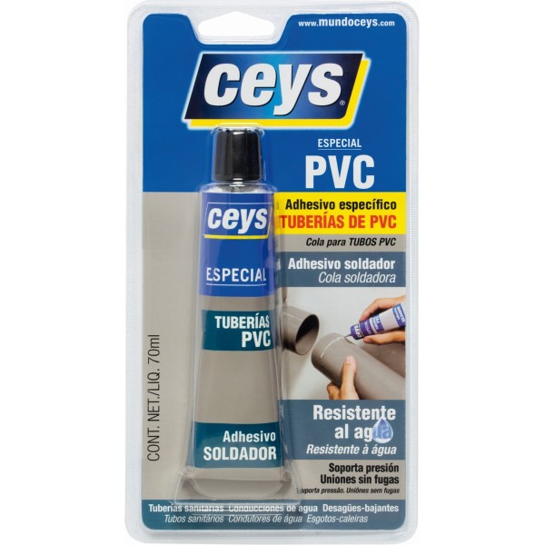 ADHESIVO ESPECIAL TUBERIAS PVC 70ML CEYS