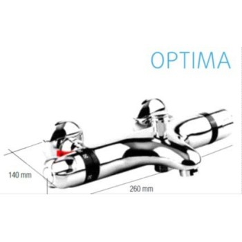 GRIFO  SERIE PACIFIC TERMOSTATICO DE BAÑO CROMADO ANTIESCALDAMIENTO