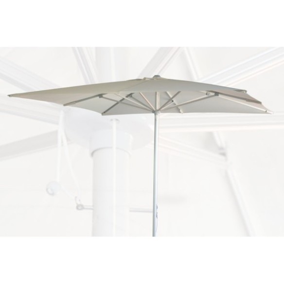 PARASOL 48MM 8 VARILLAS CRUDO ALUMINIO 3M X 3M