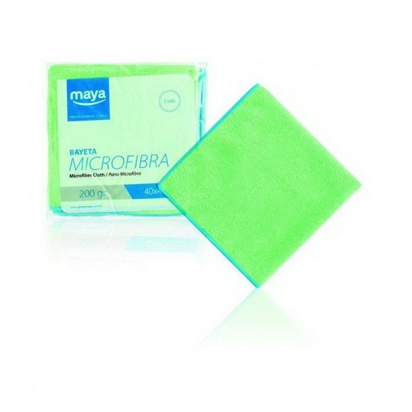 BAYETA MICROFIBRA TERRY 200GR. 40X40 PACK 5 UD.