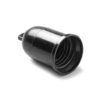 PORTALÁMPARAS PROVISIONAL  E-27 NEGRO