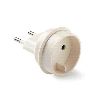 ADAPTADOR EUROPEO UNIVERSAL 10 A 250 V BLANCO