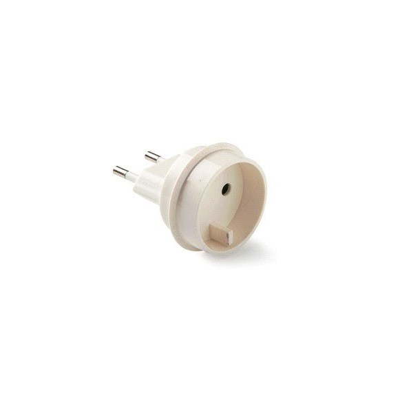 ADAPTADOR EUROPEO UNIVERSAL 10 A 250 V BLANCO