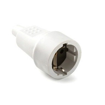 BASE AEREA  PVC GOMA   TT    16 A 250 V BLANCO