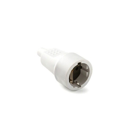 BASE AEREA  PVC GOMA   TT    16 A 250 V BLANCO