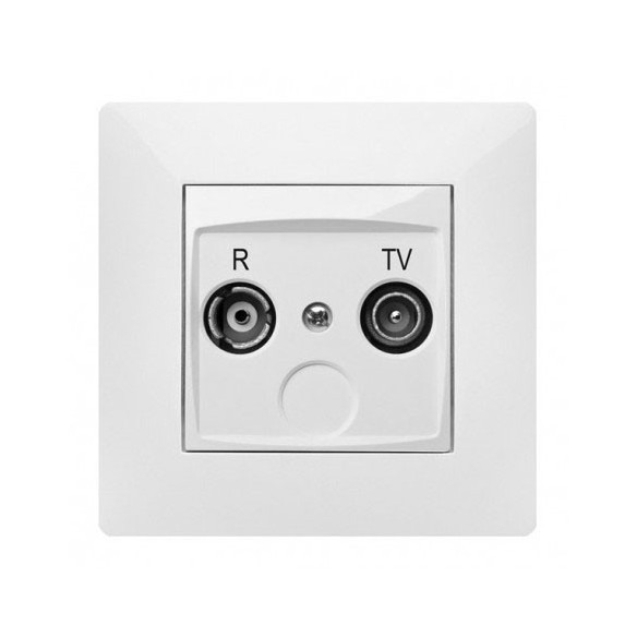 TOMA R-TV HABITAT 15  EMPOTRAR             BLANCO  1 UD