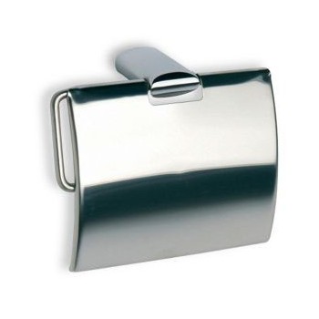 PORTAROLLOS RONDA METAL PARED INOX CON TAPA