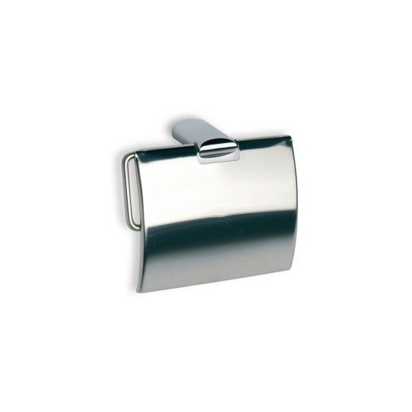 PORTAROLLOS RONDA METAL PARED INOX CON TAPA