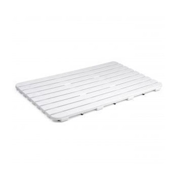 TARIMA DE BAÑO POLIPROPILENO 50X80 cm BLANCA. APTA EXTERIOR