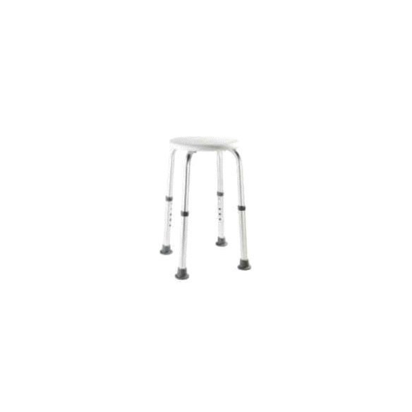 TABURETE SECURA DUCHA ALTURA REGLABLE RESINA/ALUMINIO 120KG HOMOLOGADO TÜV/GS