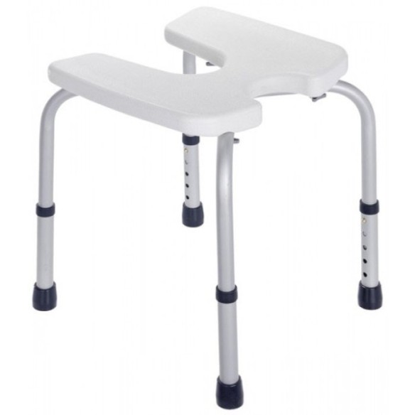 TABURETE SECURA HIGIÉNICO DUCHA ALTURA REGULABLE 120 KG HOMOLOGADO TÜV/GS