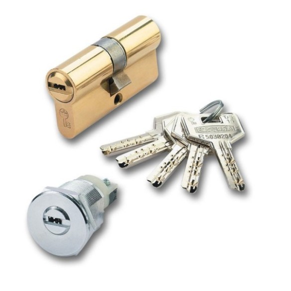 CILINDRO DESCENTRADO EZCURRA 1003261 15/60 MM ACERO CROMADO MATE