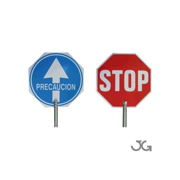 SEÑAL PASO STOP JG CON MANGO