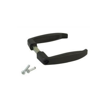 JUEGO MANILLA AMIG MOD.2114 SIN PLACA 104X56 MM ALUMINIO NEGRO